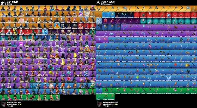 [PC/PSN/XBOX] 251 skins | OG STW | Black Knight | Sparkle Specialist | The Reaper | Blue Squire | Royale Knight	LKK261