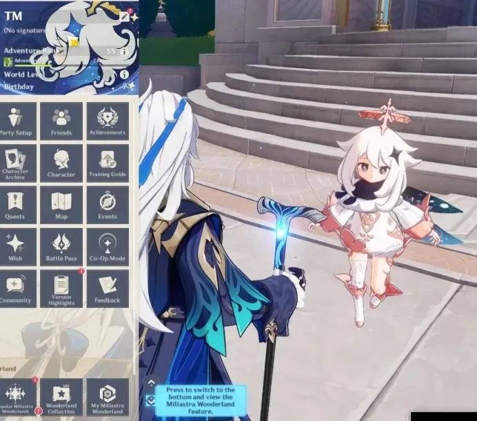 ASIA |AR 55|4 Limit+38(*4Character)|Neuvillete,Furina,Raiden,Nahida|Low Explore Map|MC Male|(GI6425)