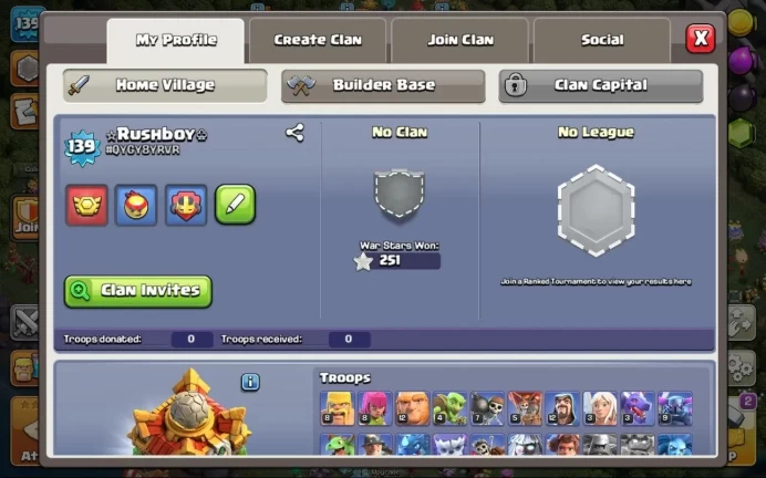 COC59 Main Village TH level 16