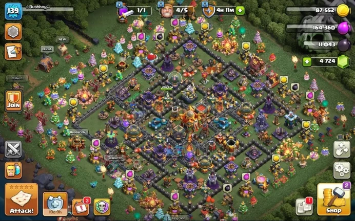 COC59 Main Village TH level 16
