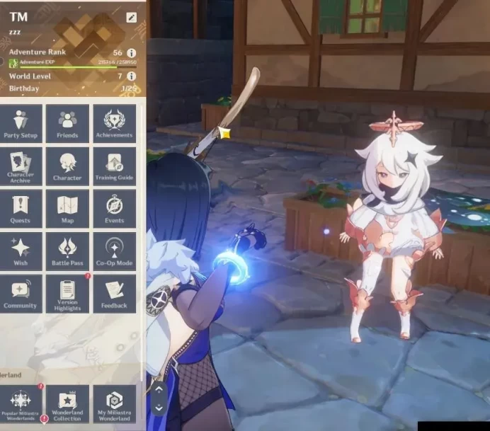 ASIA |AR 56|8 Limit+7(*5Wep)|Nahida+Sign,Raiden,Yelan,Zhongli,Navia,Xilonen,Yoimiya,Baizhu|Skin 3|Reuni ON|MC Female|(GI6427)