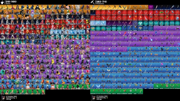 [PC/PSN/XBOX] 315 skins | Leviathan Axe | Aura | Lara Croft | Master Chief | Ghoul Trooper | Surf Witch	LKK473