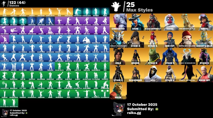 [PC/PSN/XBOX] 132 skins | OG STW | Black Knight | Sparkle Specialist | The Reaper | Blue Squire | Royale Knight	LKK481