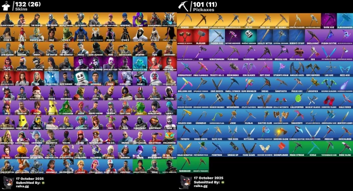 [PC/PSN/XBOX] 132 skins | OG STW | Black Knight | Sparkle Specialist | The Reaper | Blue Squire | Royale Knight	LKK481
