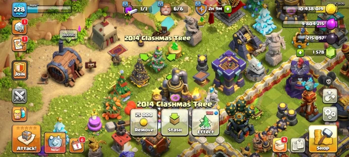 COC22//GOOD 17 TH HEROES 95:95:60:70:50:8 OLD TREES + WALLS 17-18 LVL SKINS + DON SCENERY
