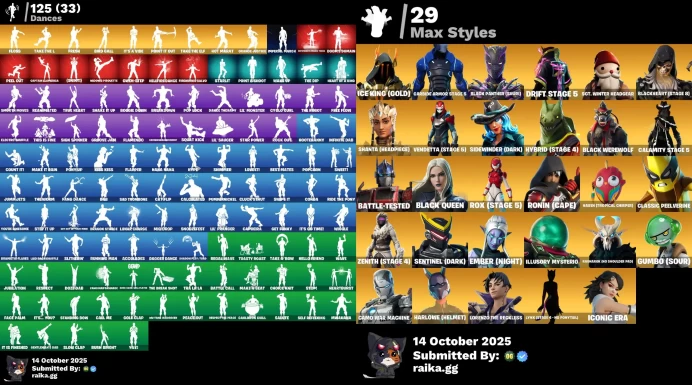 [PC/PSN/XBOX] 121 skins | Black Knight | Sparkle Specialist | The Reaper | Blue Squire | Royale Knight | Floss / fresh	LKK482