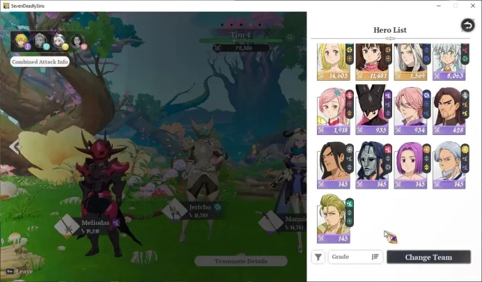 SEA|Lvl 43|7 SSR|MeliodasP6,MannieP5,DrakeP1,GuilaP4,JerichoP6,ElaineP4,DianeP2|1SSR Selector|Many Skin Armor|Log Google|SDO1111