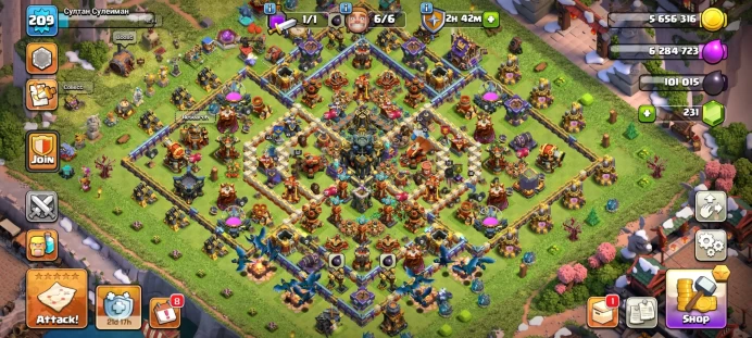 COC25//Main Village TH level 17