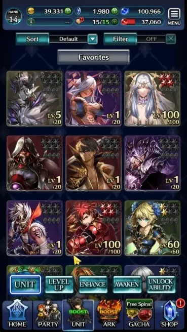 GLOBAL|Rank 14|Top Tier Unit [Demon Lord Judecca-Samekh,Samurai Megius,AOG Eber,G Lilaha,Etc]|7 SSR Ark|Code Only(LC1244)
