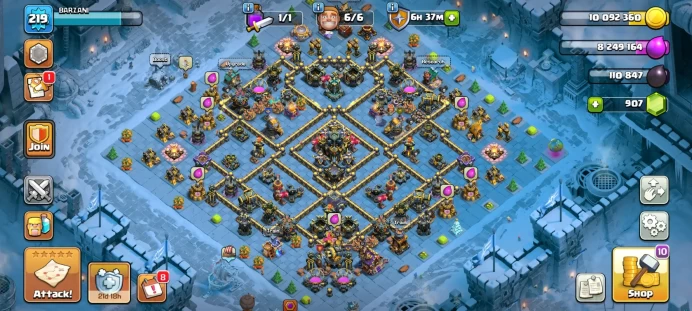 COC28//Main Village TH level 17