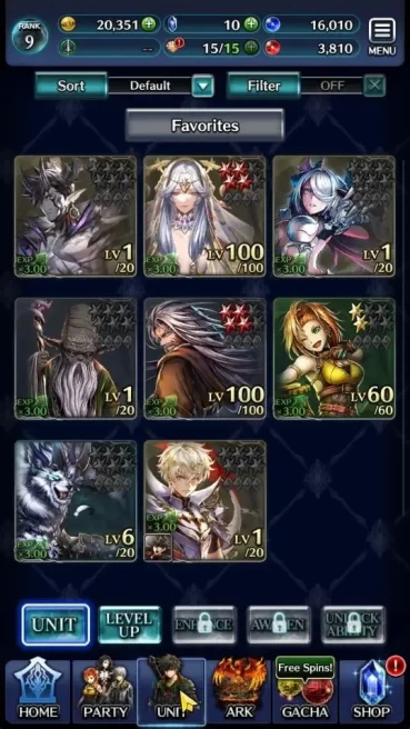 GLOBAL|Rank 9|Top Tier Unit [DL Judecca-Samekh,Kyle Pale Flame,Godlyfair DK Degrogue,G Lilaha,Etc]|8 SSR Ark|Code Only|LC1249