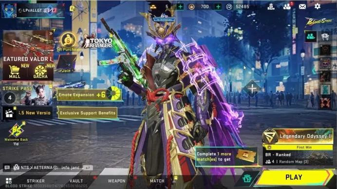 ASIA|ETERNAL(ZERO-Oda),4ULTRA[Kainda,Katya,Melee Butterfly-Knife|Collab 7DS[QBZ95,Kar98,M700,AK47]|Limited AR97]|NetEase|BLS4418