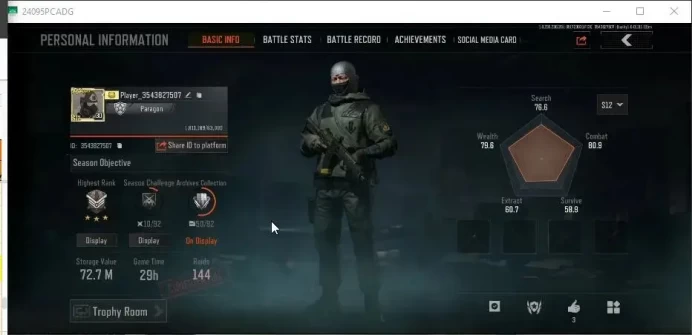 MOBILE Lv30|SV 72,7M|CV 64M|5 Set|Decree VSS|Feathers M4A1,ET AK-74N,AKS-74U QS,DS ACE31,SS Groza,Etc|CN ON|Infinite(AB3164)