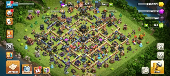 COC36//Main Village TH level 17 Builder TH Level 9 17 TH + GOOD DEF HEROES 85 86 41 54 33 RESOURCES HEAPS + M ITEMS WALLS 16-17