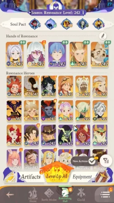 GLOBAL|2 Collab[Frieren,Himmel]|28 Epic [Aurora(Free 13 Ascend),Eironn,Etc]|119K DM|SC 40|RL 87|EL 118|IL 824|Take Email|AFK775
