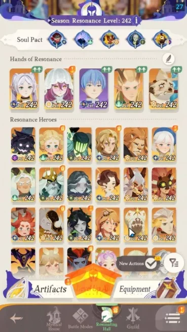 GLOBAL|2 Collab[Frieren,Himmel]|28 Epic [Aurora(Free 13 Ascend),Eironn,Etc]|119K DM|SC 40|RL 87|EL 118|IL 824|Take Email|AFK775