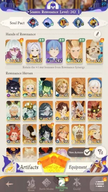 GLOBAL|2 Collab[Frieren,Himmel]|28 Epic [Aurora,Eironn,Smooky]|108K DM|SC 30|RL 94|EL 111|IL 850|Take Email|AFK776