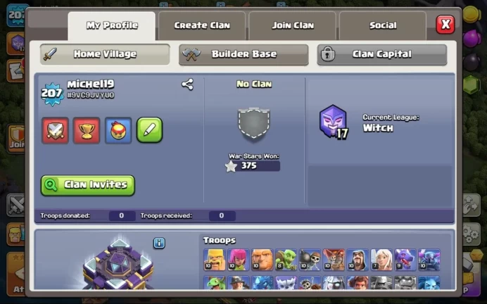 COC41//Main Village TH level 15 15 th semi max 69/78/54/52/29 1.2 k gems 248 cwl TAG #9VC9JVYU0 207 level 6 builders Gems 1200 Heroes 69/78/54/5