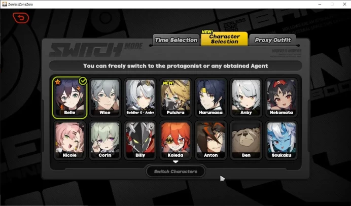 EU IK36| Soldier0 Anby+Sign,Nekomata+Sign M2,Haru,Koleda,Rina Etc |2 S Bangboo|Take Email |Belle All Unset|Check SS(ZZZ1020)