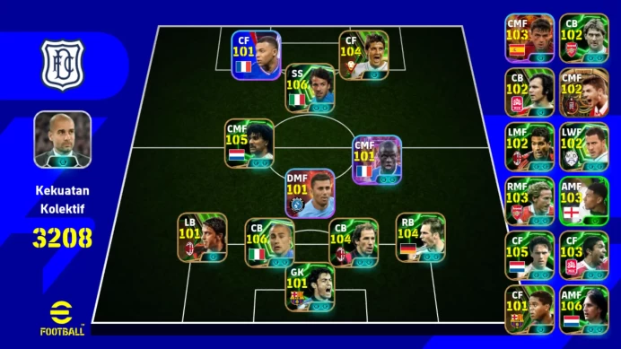 Android | PW 3208 | kylian mbappe | david villa | alessandro del piero | 2026 | EFB026B
