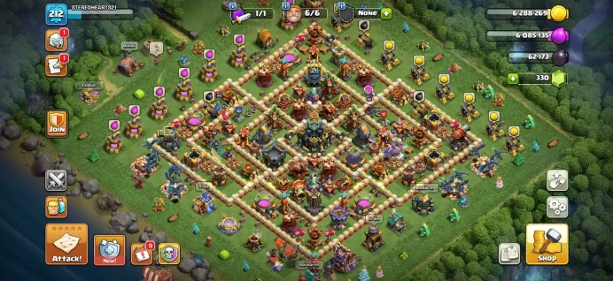 Town hall 17 Xp 212, 11 equipment epic, C6237