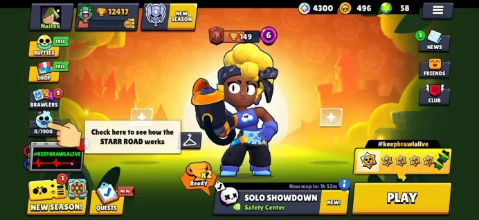 BS843//12000 Trophies 65 Brawlers