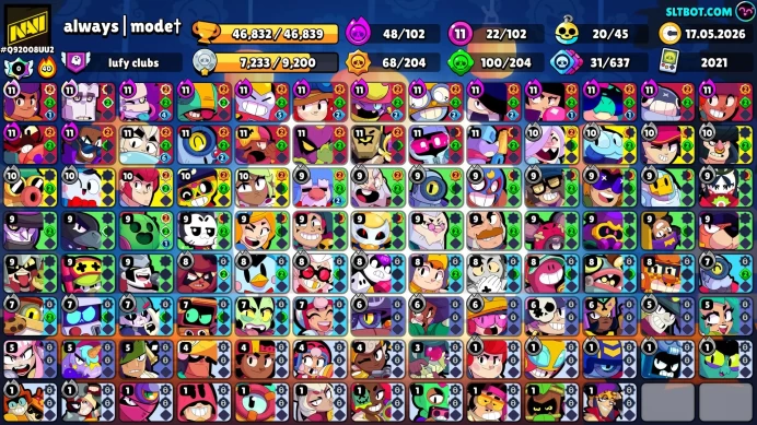 BS852//SKINS 26k 102/102 22-11 LVL 246 SKINS BUZZTRICK/MECHA PIPER ROSA/RUDE LOU/DIGITAL FANG