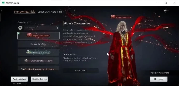 GLOBAL|Lv 94|GS 27K|Abyss Conqueror|1 HC Unset|Musical Grace|Blazing Pasess|Maple Sorrow|100% Oddty|MC Male|Netease|(WWM1103)