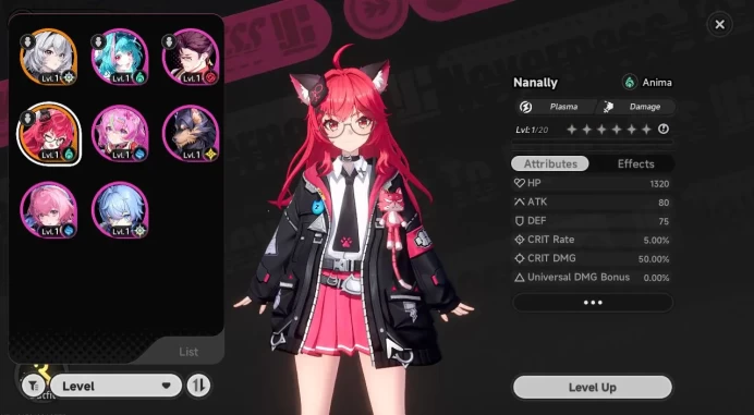 GLOBAL EU|HL 3|1 SSR Nanally +1 S-Class Char Box|6 SR|Underbos Glider|Selector 43/50 Roll|Female MC|Log Email|Take Email|NTE973