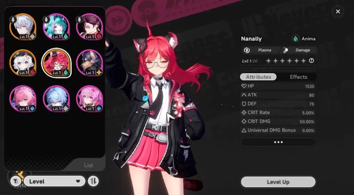 GLOBAL NA|HL 3|2 SSR [Nanally,Sakiri] +1 S-Class Char Box|6 SR|Underbos Glider|Male MC|Log Email|Take Email|NTE975