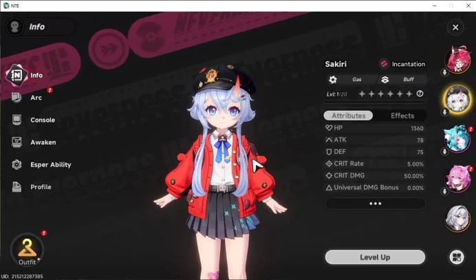 GLOBAL EU|HL 3| 2 SSR [Nanally,Sakiri] +S-Class Char Box|4 SR]|Selector 10/50+22 Blue Dice|Female MC|Log Email|Take Email|NTE977