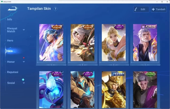 Global | 40H 22S | 2 LGD (Zilong+Yao), EVENT Aldous, EPIC Chang'e, EPIC Luban, EPIC X.Borg | TakeMail Check SS HOK357B