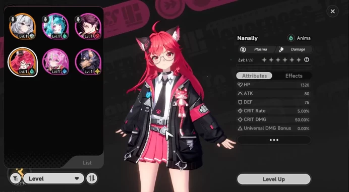GLOBAL NA|HL 3|1 SSR Nanally +1 S-Class Char Box|1 S Arc|4 SR|Selector 40/50 Roll|Underbos Glider|Female MC|Log Email|NTE995