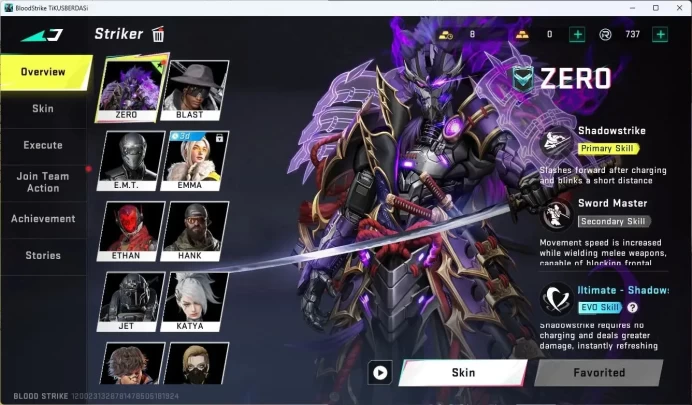 ASIA| ZERO striker (EVO Skill) | 7 Legendary Guns | L35 | BR Gold III, Legend IV Best | Check SS|More Check SS BS836B
