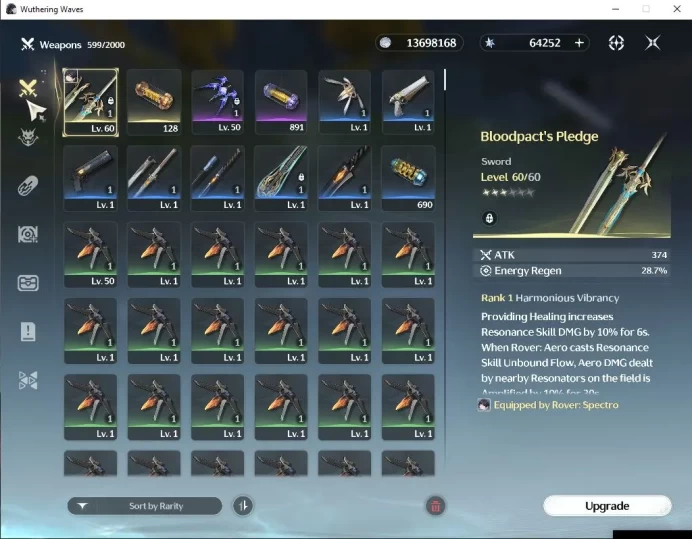 EU|UL 47|Ready Gacha|64k Astrite+123 Lustrous+12 Radiant|Verina|Data Bank Lv 30|MC Female|Log Kuro|Check SS(WW3242)
