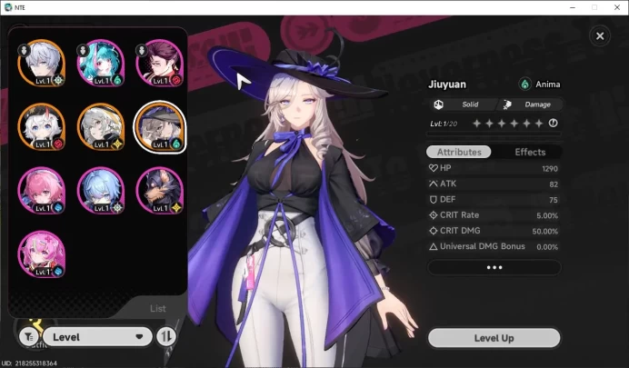 Global EU|HL 3| 3 SSR Jiuyuan, Hathor, Sakiri + Sign |6 SR|Underboos Glider|Male MC|Log Email|(NTE1032)
