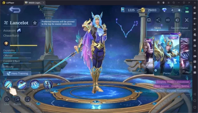 Global|Hero 110|Skin 189|Renowned|KOF Karina|CC Natalia|Clouds Xavier|Luckybox Hayabusa,Irithel More Check SS ML1925B