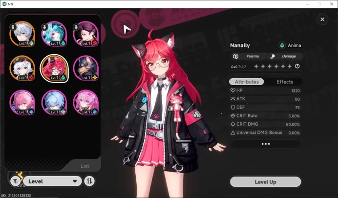 Global EU |HL 3| 2 SSR Limited Nanally, Sakiri + 1 SSR Selection ON|6 SR|Male MC|Log Email|NTE1054