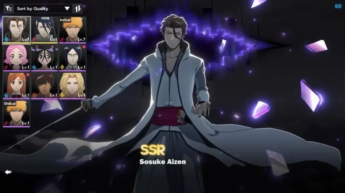 NA Crunchyroll|Fresh Starter|LV 3|2 SSR [Aizen,Byakuya]+8SR|Take Mail|CheckSS(BSR1092)