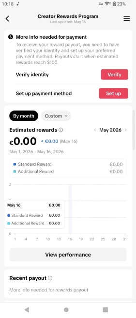 [Discounted] Germany Monetized Creator Rewards Program Account | 10K Authentic Followers & 54K Likes | Verified Screenshots + Instant Delivery