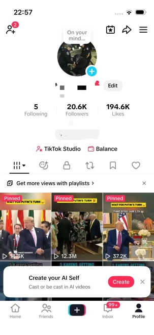 SPECIAL DEAL/Monetized 20K Real Followers+190K Real Likes Account/ Creator Rewards Program Activated/ Full Access