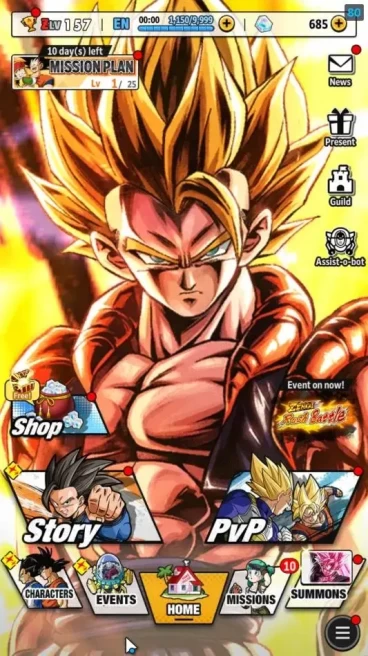 101M Total Power|LV 157|4UL+9LL|SS Goku(Red),Majin Vegeta,Super Vegito,Super Gogeta,Goku&FF Frieza|Android|Check(DBL1051)