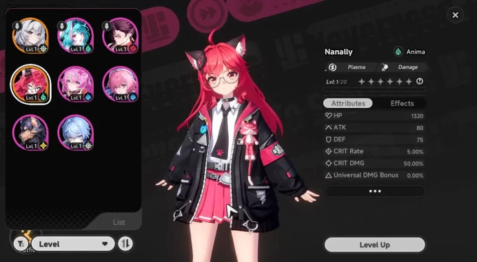 Global NA|HL 4|1 SSR Limited Nanally +1 S-Class Char Box|6 SR|Underboss Glider|Selector ON|Female MC|Log Email|NTE1062