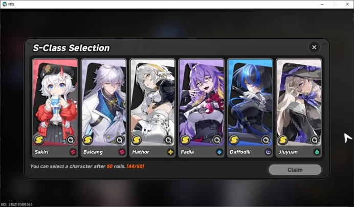 Global EU|HL 3|1 SSR Limited Nanally + Selector On|5 SR|1 S Arc|Selector 44/50 Rolls|Female MC|Log Email|NTE1070