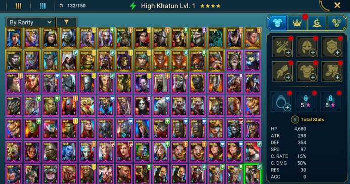 Starter acc with Yumeko : 87k energy / 60 mln coins / Ragash, Truath, Arix, Ninja + 20 Login Legendaries / Madame Serris