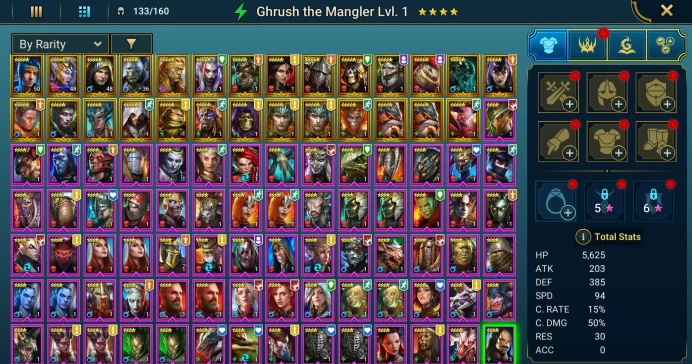 Starter acc with Cardiel : 93k energy / 61 mln coins / Mortu-Macaab, Rhazin, Arix, Ninja + 20 Login Legendaries / Fenax