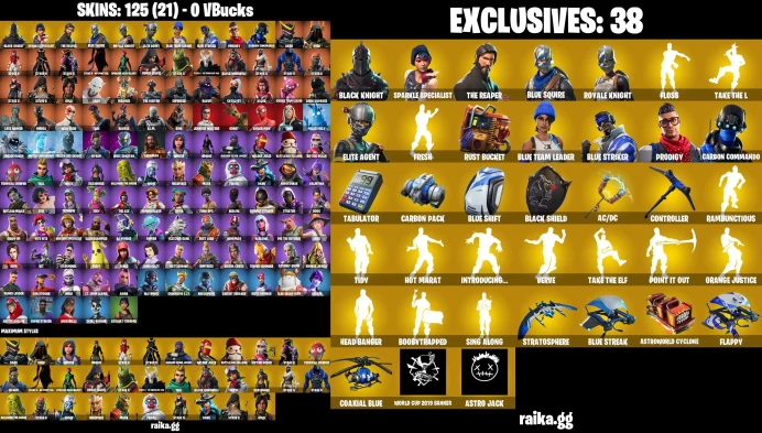 [PC/XBOX] 125 skins | Black Knight | Sparkle Specialist | The Reaper | Blue Squire | Royale Knight | Floss	LKK276