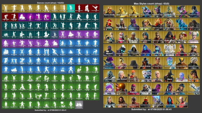 [PC/XBOX/PSN/NINTENDO] 204 skins | Gold Brutus | Gold Midas | Arcane Jinx | Fixer | Rainbow Racer | Sultura |	LKK463