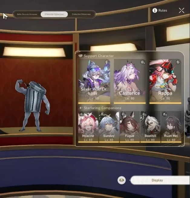 Asia|TL 70|17 Limited|[Casto E4,Rappa E1,SW 999,Robin]+Sign,Hyacine,Jade,Boothil,Fugue,,Etc|MC Male|Take Mail|Check SS(HSR7050)