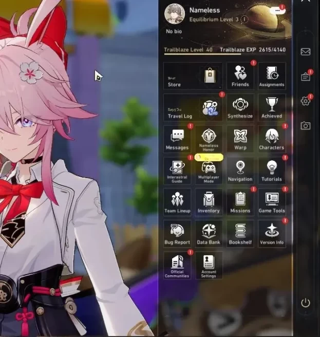 Asia|TL 40|4 Limited|Evanescia+Sign,Sparkle,Huohuo,Dante|Xianzhou Luofu|MC Male|Take Mail|Check SS(HSR7056)